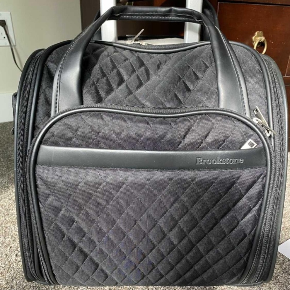 Brookstone Rolling Overnight Organizer Bag